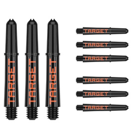 Pro grip Black Orange pikado nastavci kratki 9 komada
