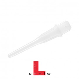 L-style Lippoint Short 22mm beli pikado špicevi