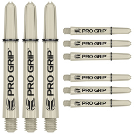 Pro grip Bež pikado nastavci srednji 9 komada