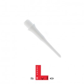 L-style Lippoint 25 mm beli pikado špicevi