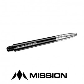 Mission Sabre Polycarbonate Crno Srebrni pikado nastavci srednji